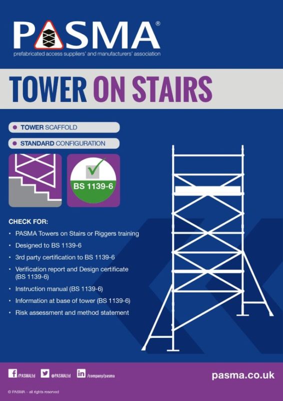 Ridgeway Scaffold Hire Tower on Stairs